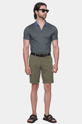The Mercerized Cotton Polo (Stone)