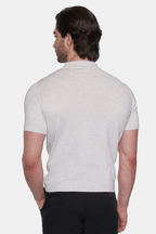 The Mercerized Cotton Polo (Blued Gray)