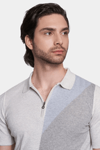 The Mercerized Cotton Polo (Blued Gray)