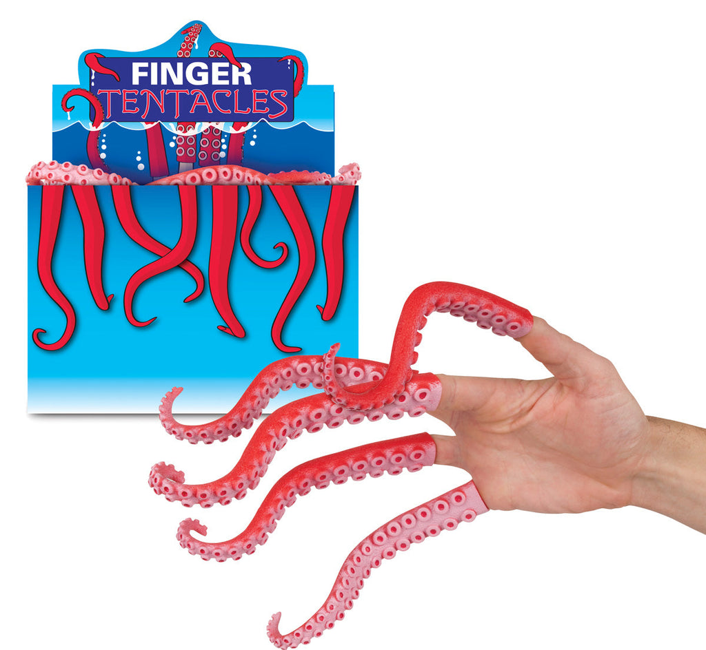Finger Tentacles (Set of 5) Octopus Sea Creature Hand Puppet Toy - Archie McPhee