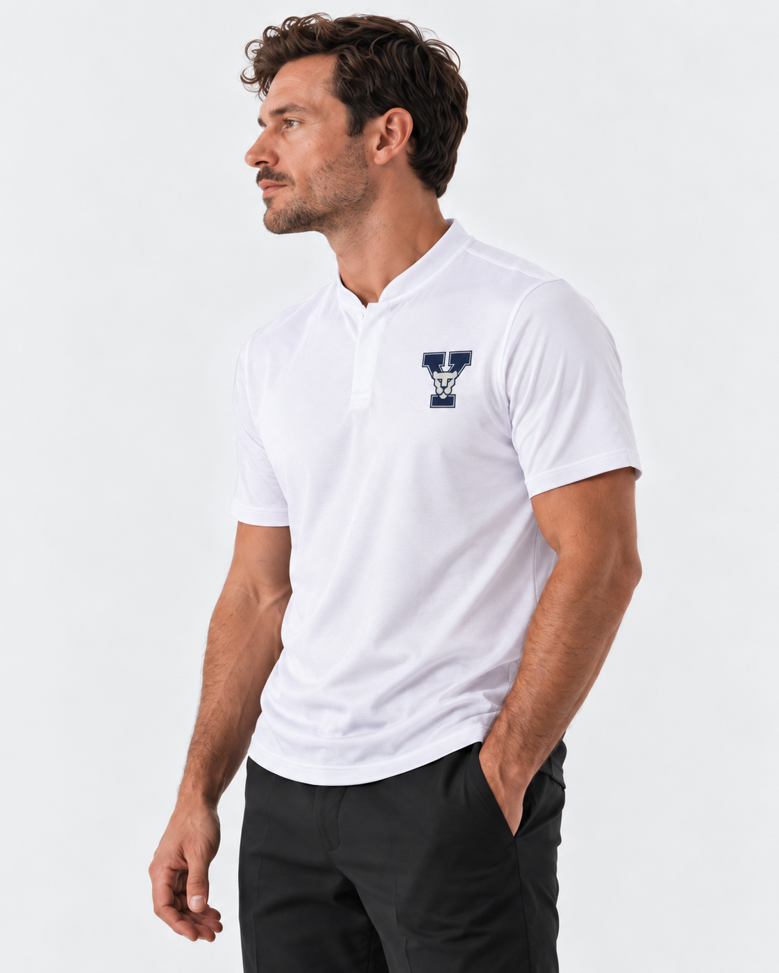 BYU Pinnacle 2.0 Polo White