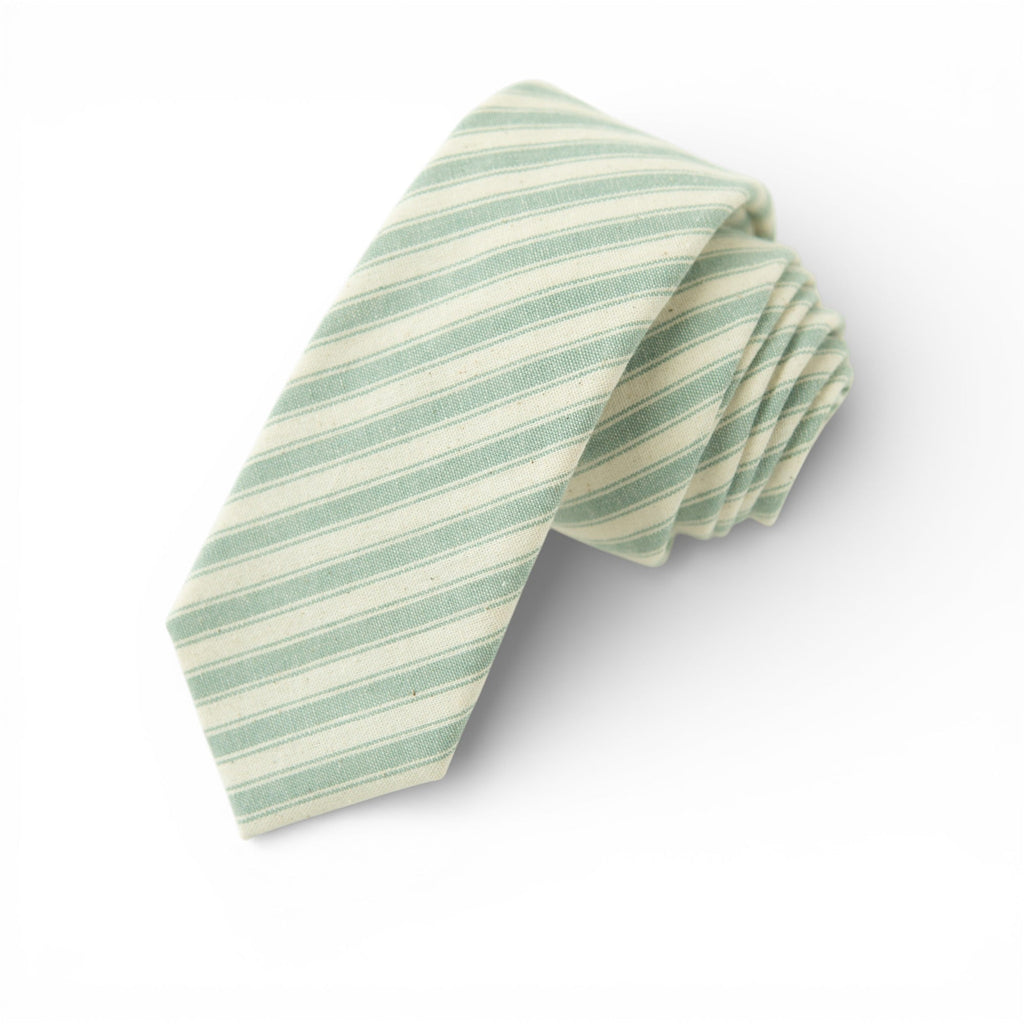 Pistachio Stripe - Men's Tie