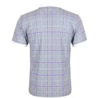 HT Plaid Cool-Stretch Men's Golf Shirt - Purple/Grey
