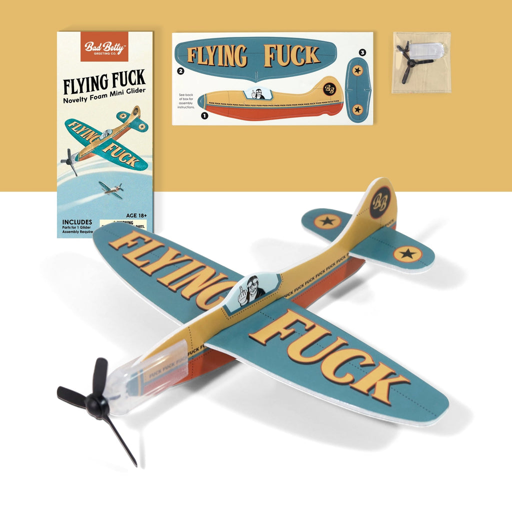 ✈️🤣 FLYING FU%K – The Mini Plane Glider That Says It All! 🙌😂 Adult Gag Joke