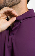 Short Sleeve Polo Solid // Plum