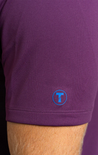 Short Sleeve Polo Solid // Plum