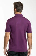 Short Sleeve Polo Solid // Plum