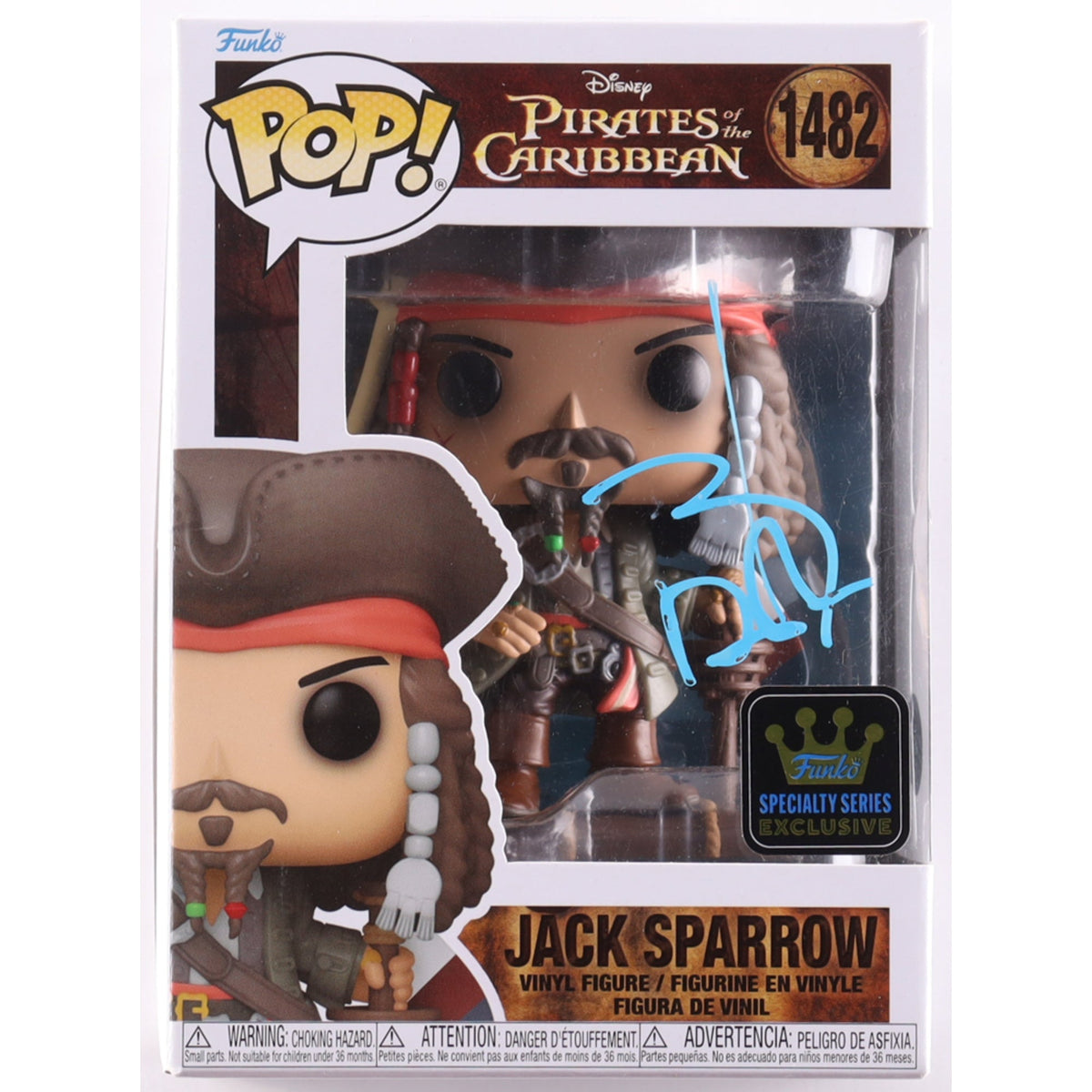Funko Pop Disney: Jack Sparrow (Johnny Depp Signed) 4-Inch Vinyl Figure #1482