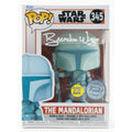 Funko Pop Star Wars: Mandalorian (Brendan Wayne Signed) 4-Inch Vinyl Figure #345