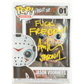 Funko Pop Jason Voorhees (Ari Lehman Signed, Inscribed) 4-Inch Vinyl Figure #01