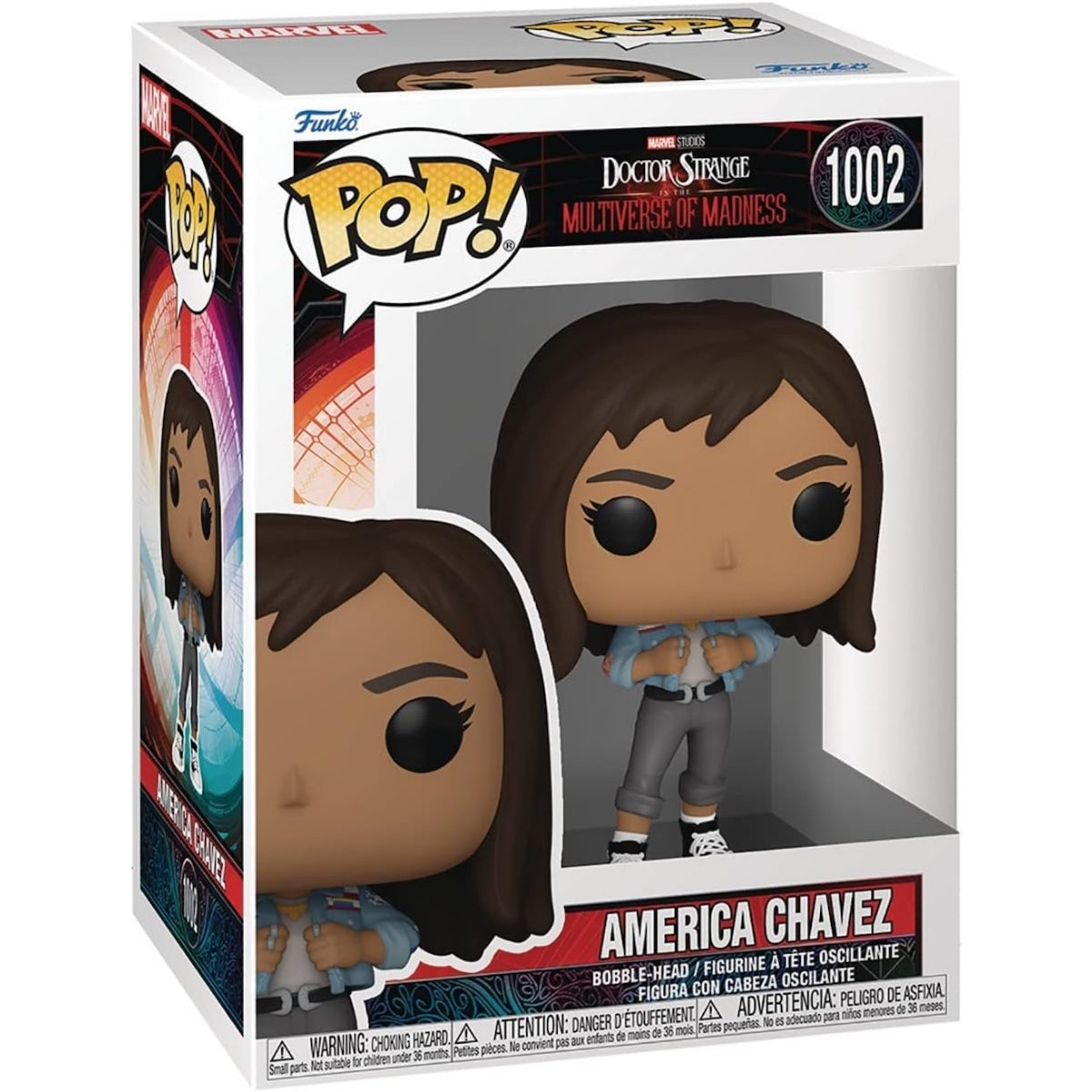 Funko Pop! Marvel Studios Doctor Strange in the Multiverse of Madness America Chavez #1002 Vinyl Figure