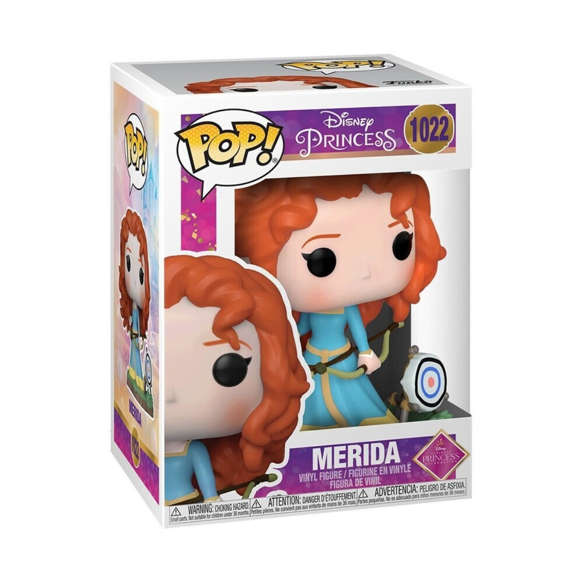 Funko Pop! Disney Princess Merida #1022 Vinyl Figure with Bow and Target Stand