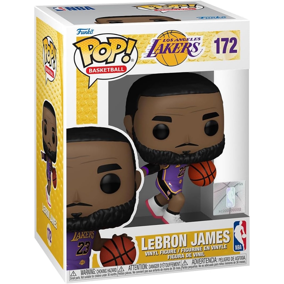 Funko Pop! NBA Los Angeles Lakers LeBron James #172 Vinyl Figure