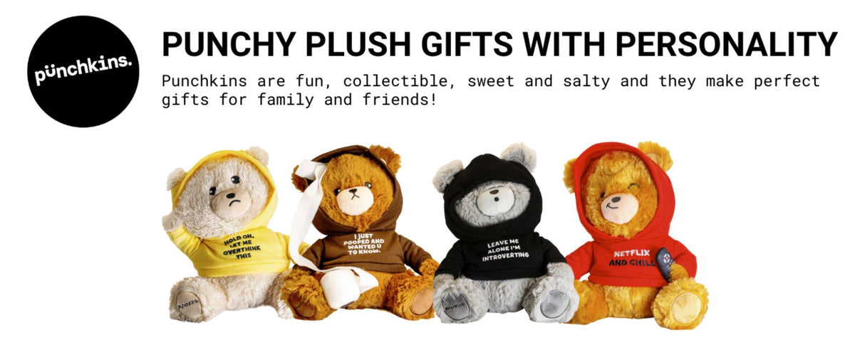 Punchkins 🐻 "Let Me Overthink This" Teddy Bear Plushie - Gift for Overthinkers