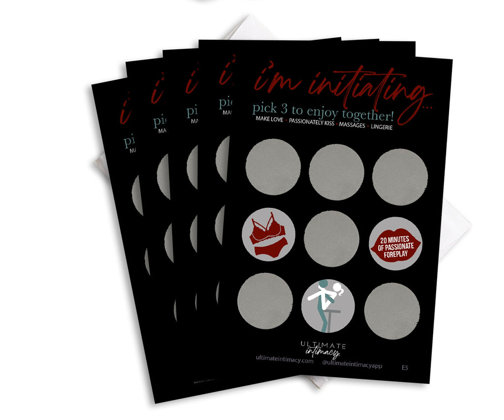"I'm Initiating" Scratch Off Cards - Intimate Game For Couples (5 Pack)