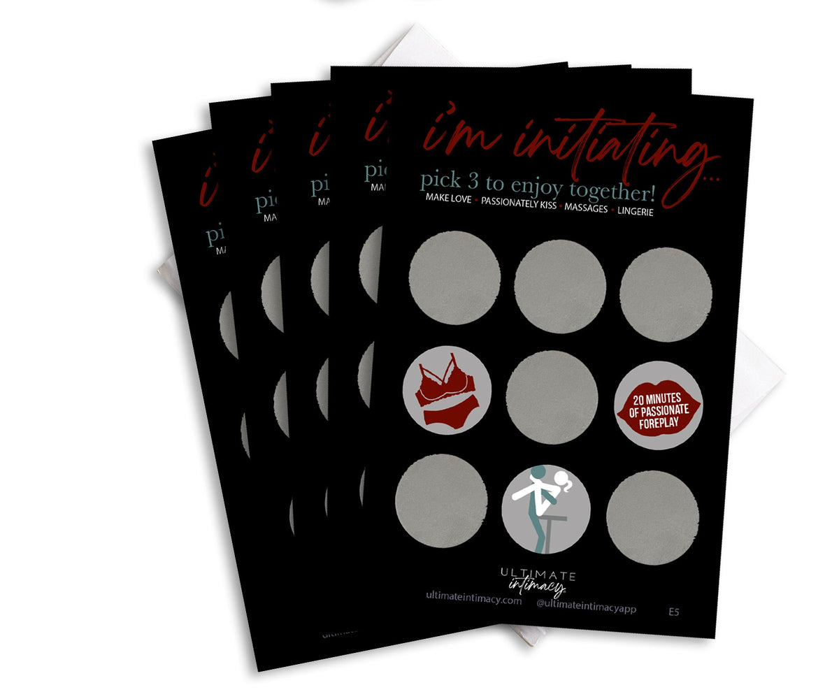 "I'm Initiating" Scratch Off Cards - Intimate Game For Couples (5 Pack)