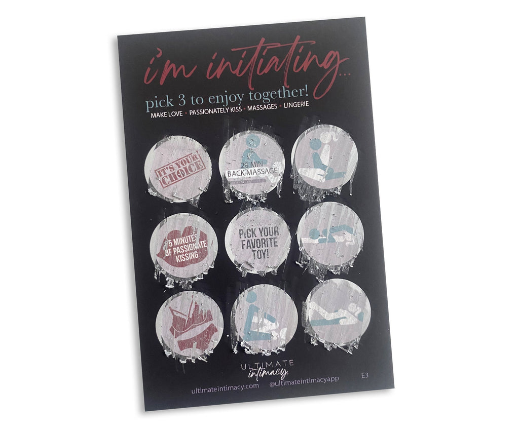 "I'm Initiating" Scratch Off Cards - Intimate Game For Couples (5 Pack)