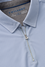 AIR Zip Polo Solid // Powder Blue