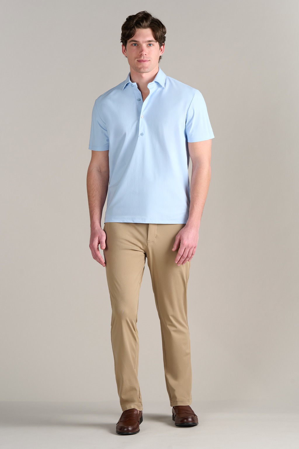Event Polo Solid // Powder Blue