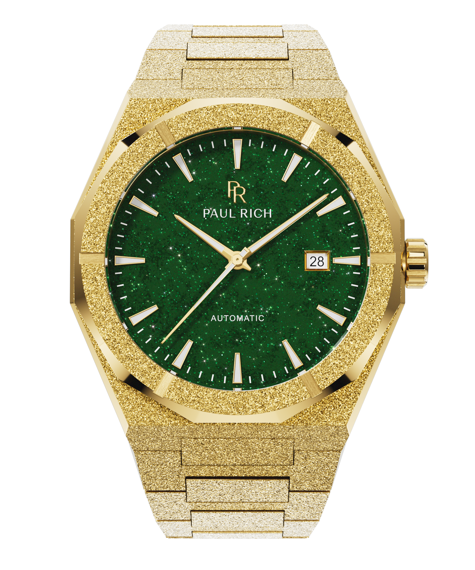 Frosted Star Dust II Gold Green