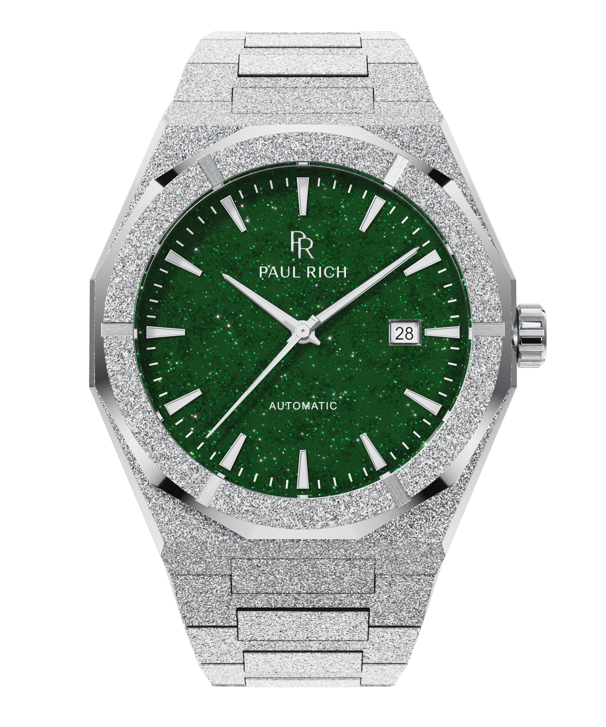 Frosted Star Dust II Silver Green