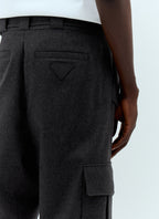 Prada Men Flannel Cargo Pants