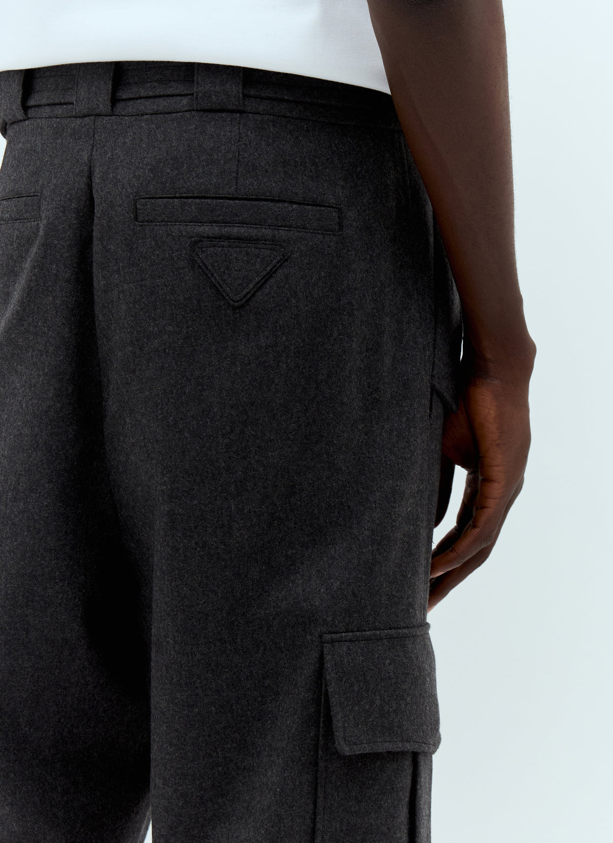 Prada Men Flannel Cargo Pants