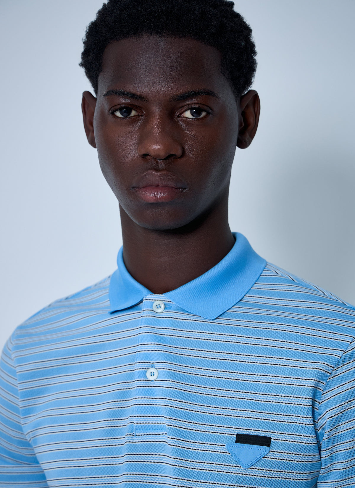Prada Men Logo Motif Polo Shirt