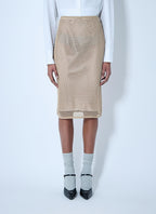 Prada Women Crochet Midi Skirt