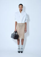 Prada Women Crochet Midi Skirt