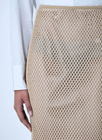 Prada Women Crochet Midi Skirt