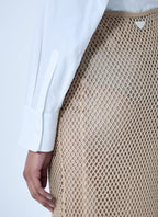 Prada Women Crochet Midi Skirt