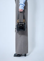 Prada Women Mini Dangle Leather Handbag