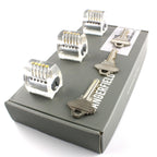 Practice Locks Set, 3 Clear Progressive Locks - Easy to Hard
