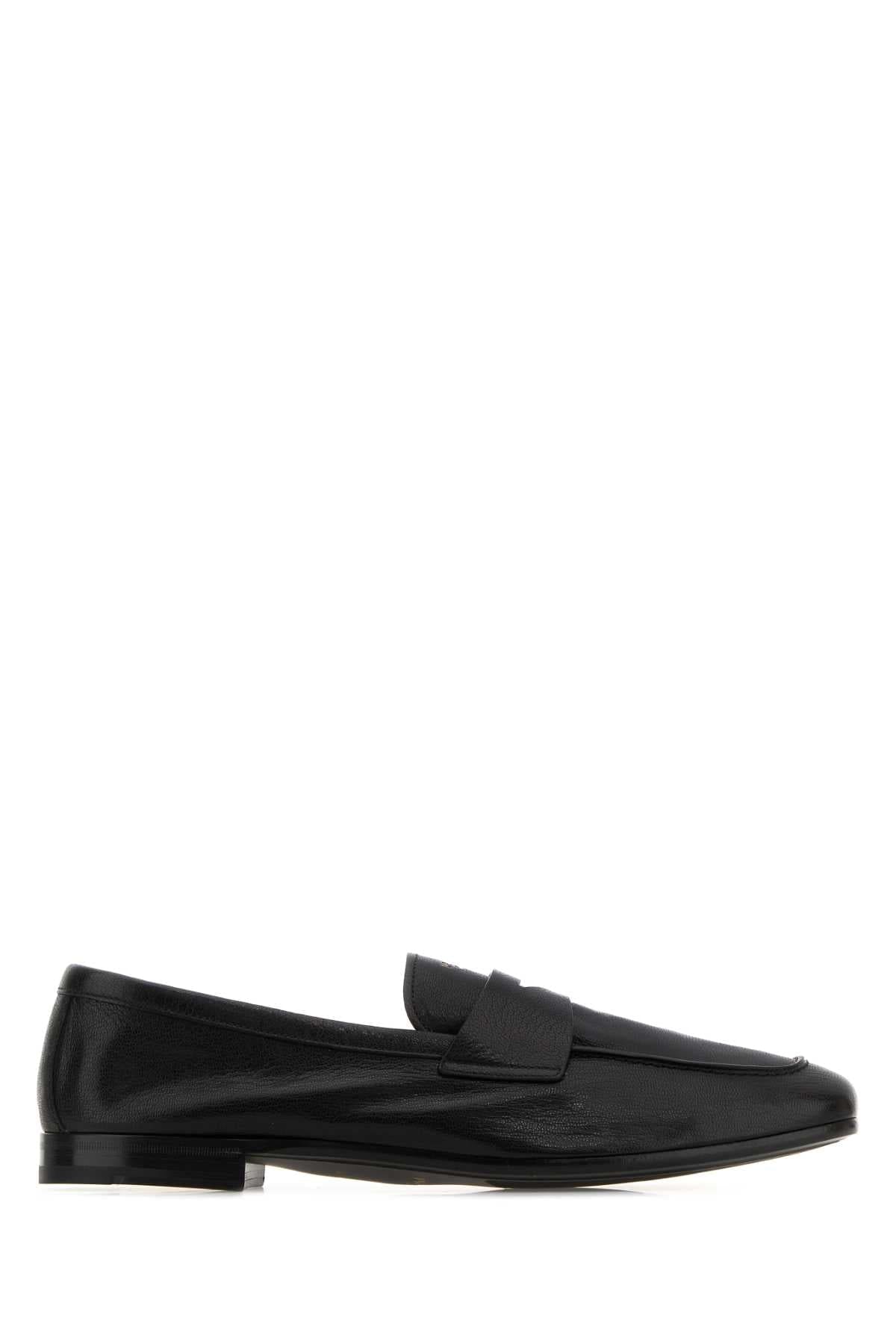 PRADA Men's Classic Leather Moccasins