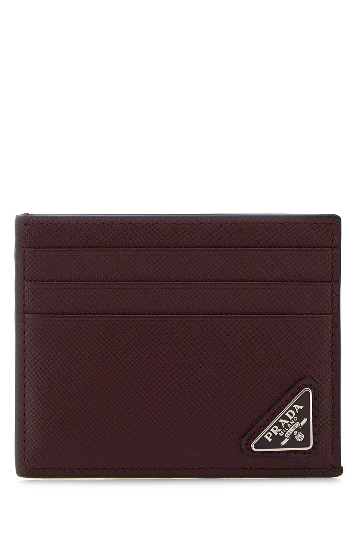 PRADA Mini Leather Card Holder