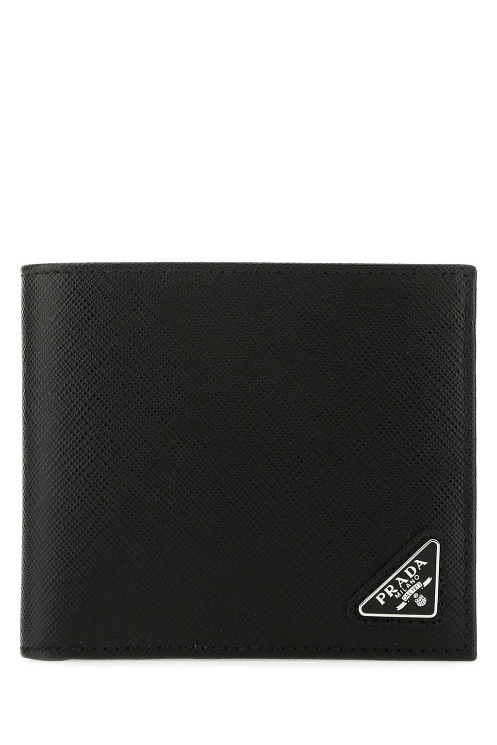 PRADA Mini Leather Flap-Over Wallet