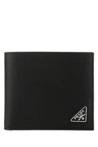 PRADA Mini Leather Flap-Over Wallet