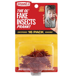 16 PK Realistic Fake Cockroaches Centipedes Prank Bugs Insects Rubber Halloween