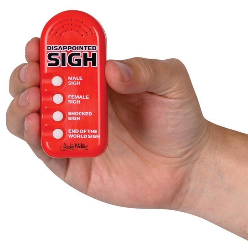 DISAPPOINTED SIGH - Pocket Sound Machine Noise Maker Toy - Archie McPhee