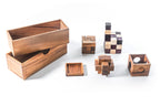 3 Wooden Brain Teaser Puzzle Gift Set - Soma, Snake & Burr