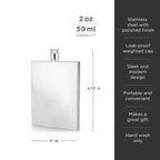 Harrison Stainless Steel Slim Flask
