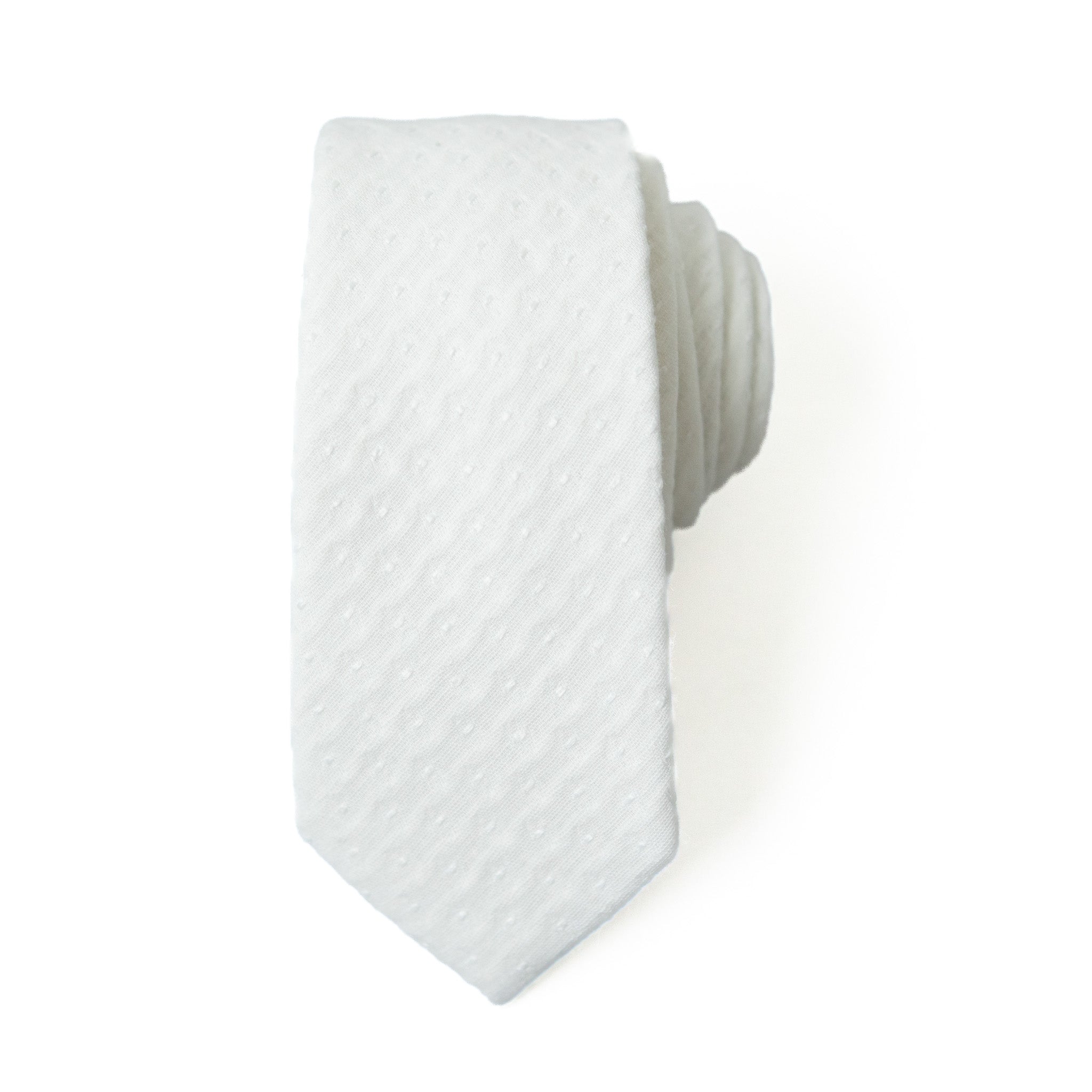 Quilted White - Men's Tie