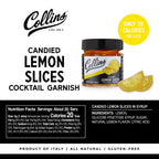 Candied Lemon Slices in Syrup 10.6 oz , Set of 6