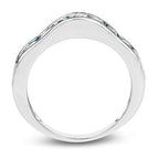 2.25 Carat Genuine Blue Topaz .925 Sterling Silver Ring