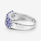 1.54 Carat Genuine Tanzanite .925 Sterling Silver Ring
