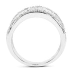 0.25 Carat Genuine White Diamond .925 Sterling Silver Ring