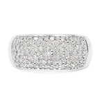 0.96 Carat Genuine White Diamond .925 Sterling Silver Ring