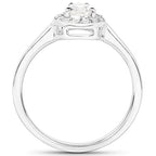 14K White Gold 0.64 Carat Genuine White Diamond Ring