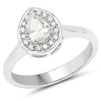 14K White Gold 0.64 Carat Genuine White Diamond Ring